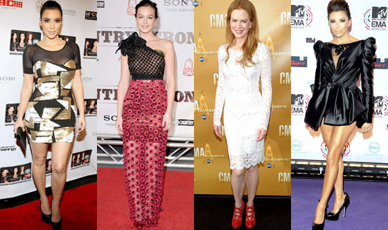 Kim Kardashian, Leighton Meester, Nicole Kidman, Eva Longoria Parker Kim Kardashian, Leighton Meester, Nicole Kidman, Eva Longoria Parker